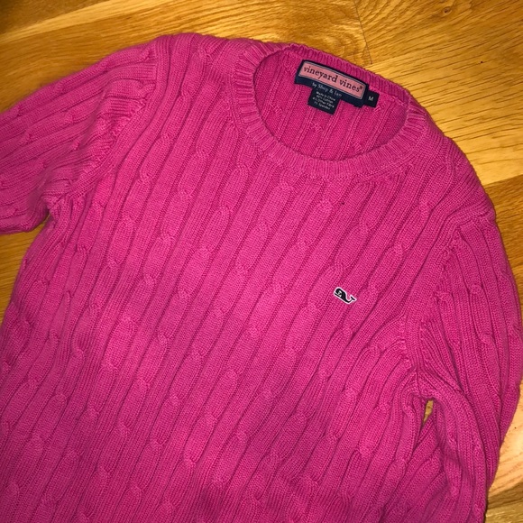 Vineyard Vines Sweaters - Vineyard vines pink cable knit sweater